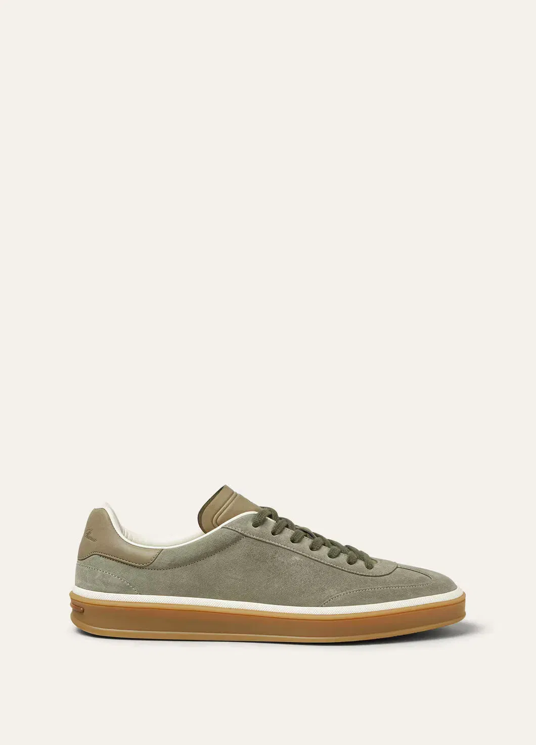LoroPiana Tennis Walk Sneaker Army Gray