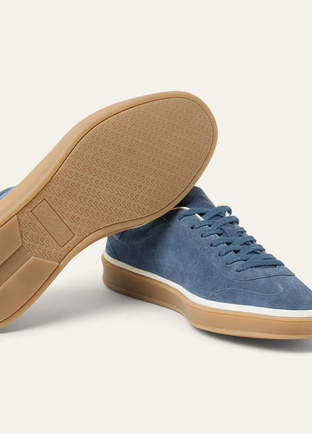 LoroPiana Tennis Walk Sneaker Black Figs