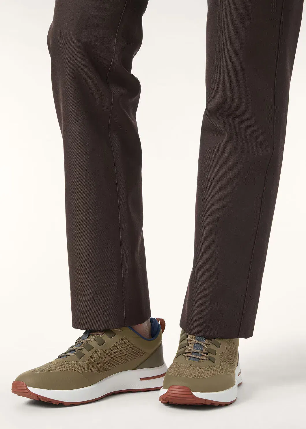 LoroPiana Week End Walk Sneaker Baobab