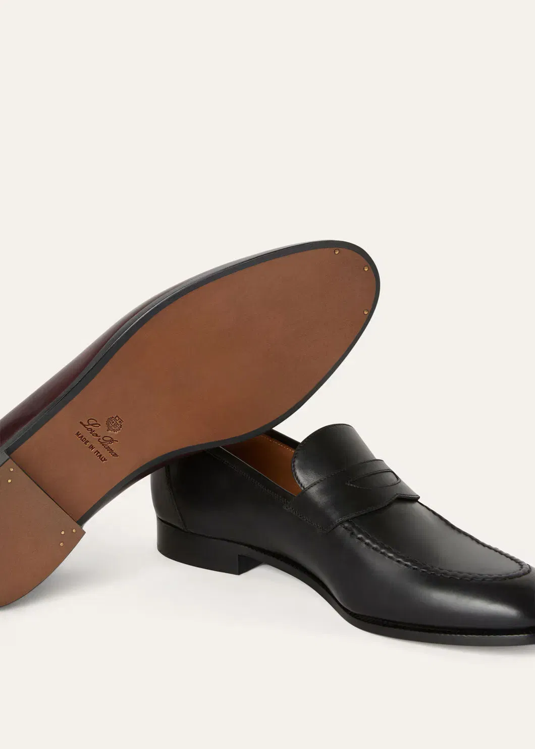 LoroPiana Sergio Loafer Black