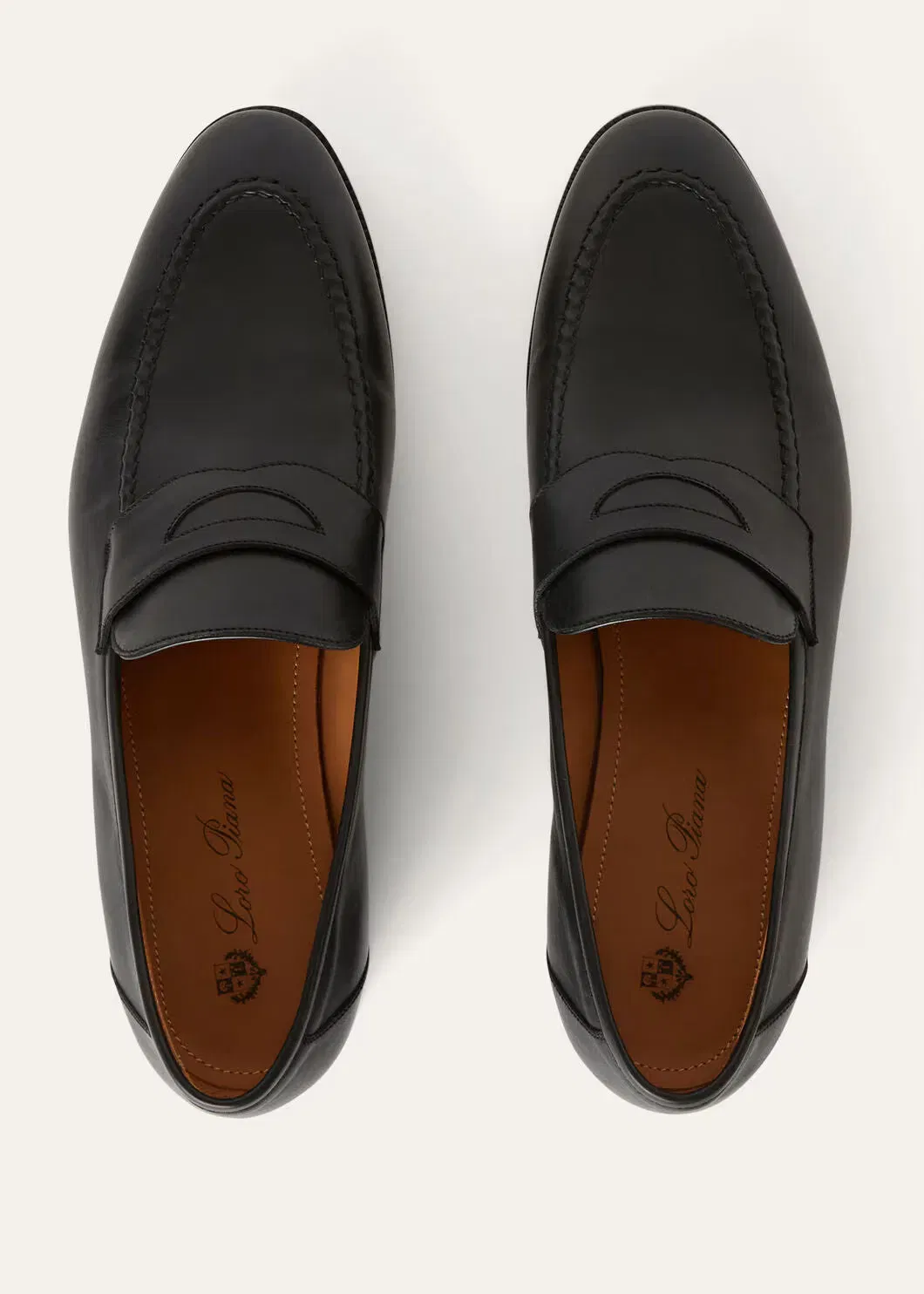 LoroPiana Sergio Loafer Black