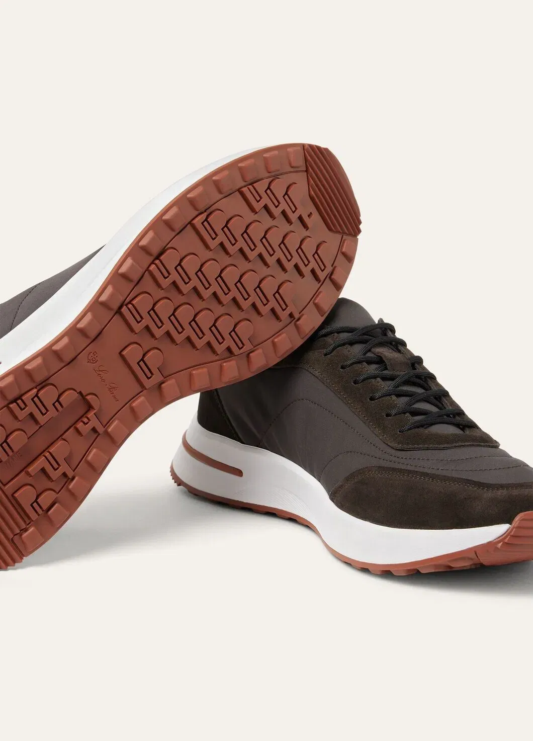 LoroPiana Week End Walk Sneaker Black Sesame