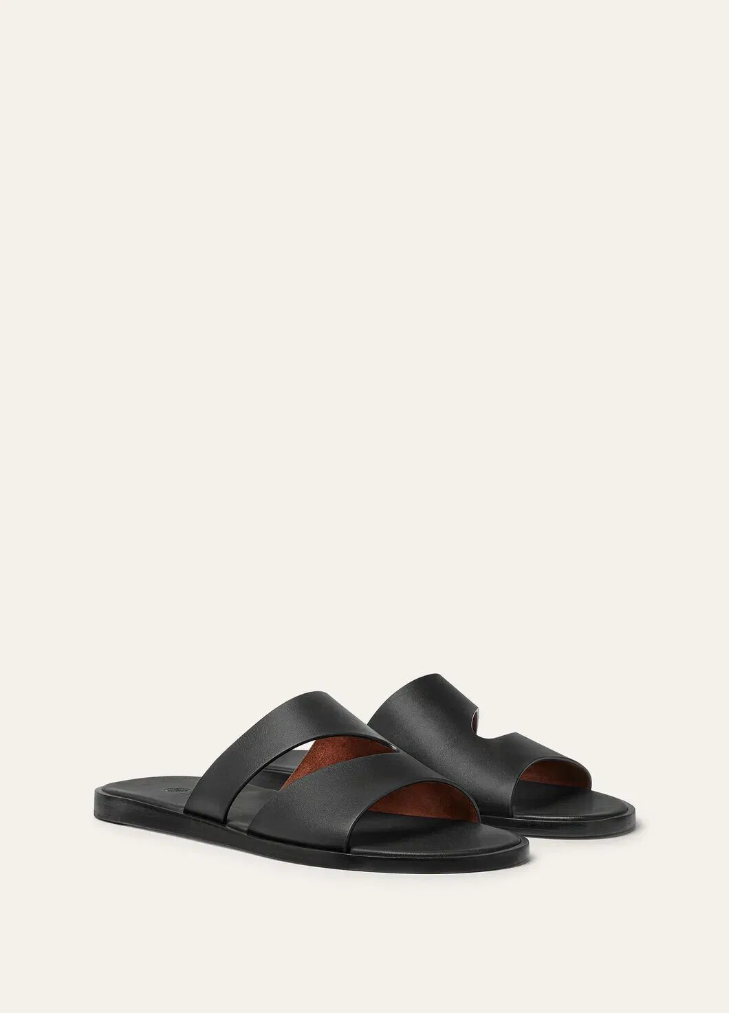 LoroPiana Pilat Plain Walk Sandal Black