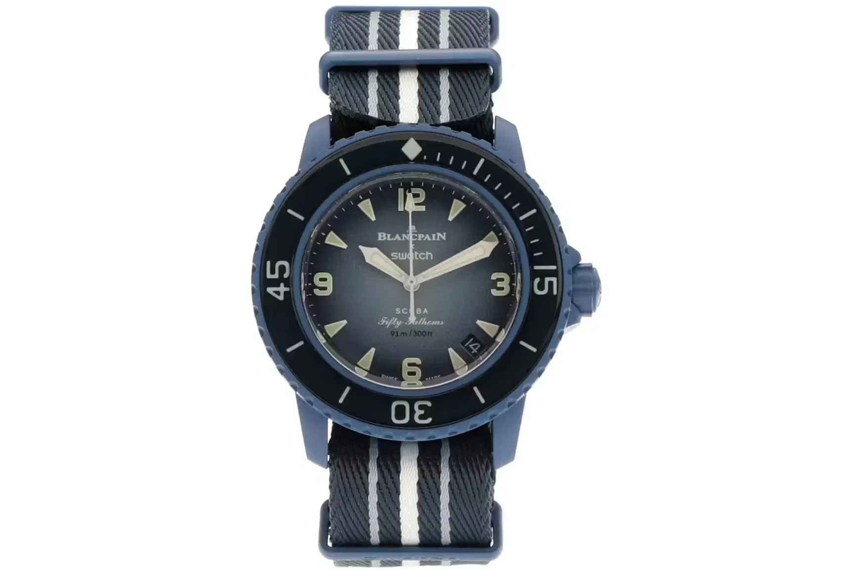 Blancpain x Swatch Scuba Fifty Fathoms Atlantic Ocean Blue