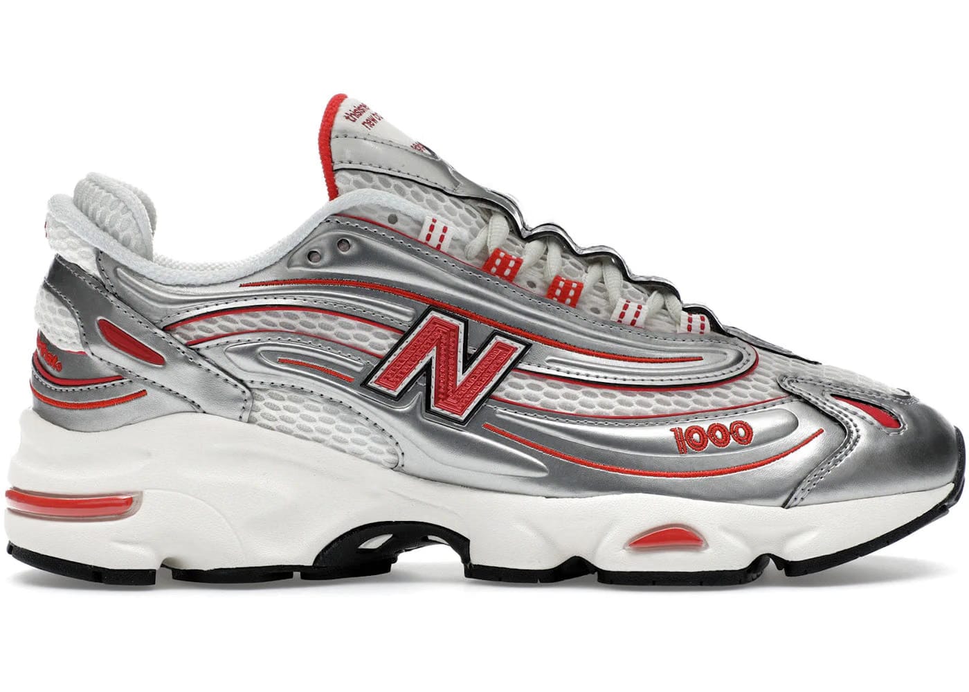 New Balance thisisneverthat x 1000 Silver Valiant Poppy