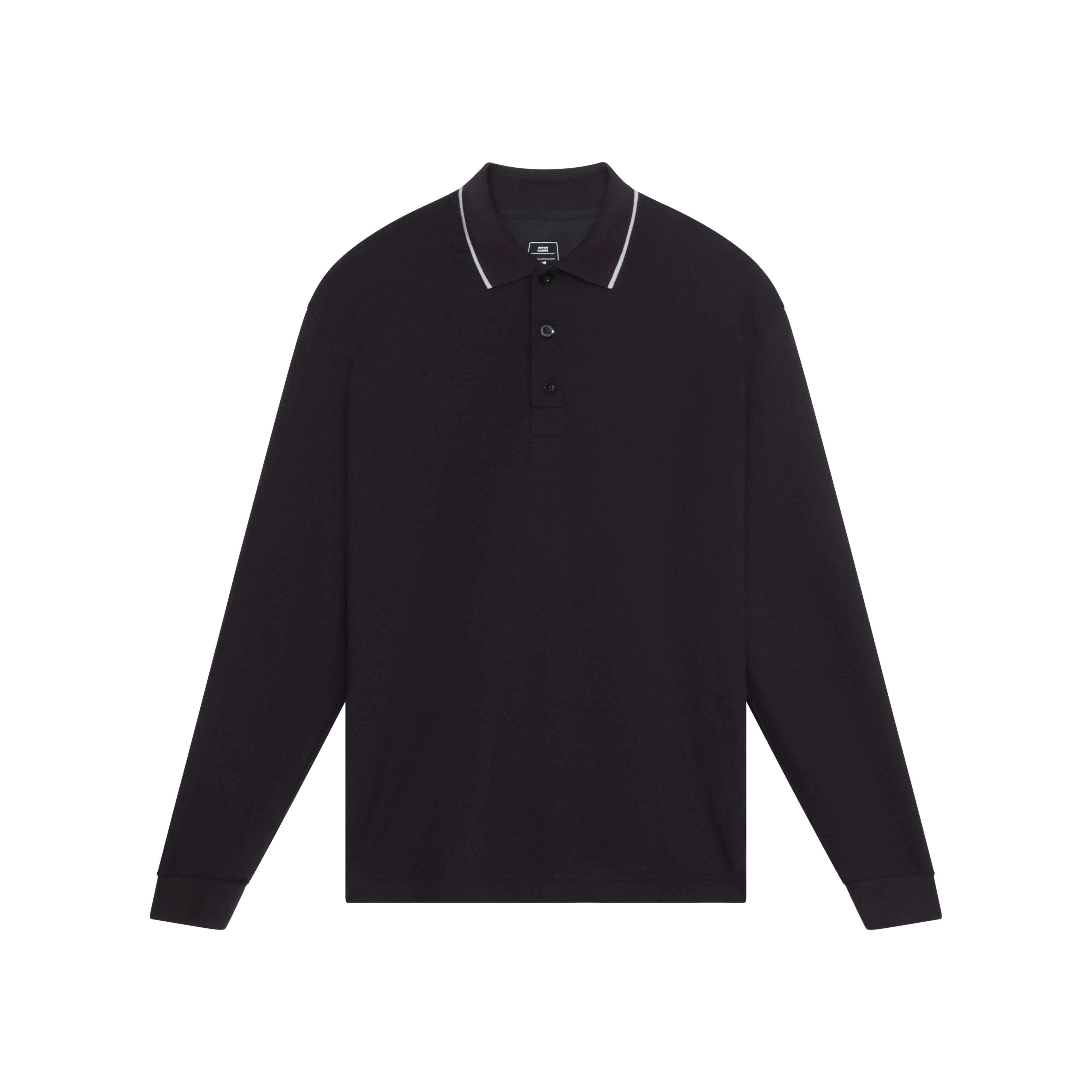 On Courtside Long-T Polo Black