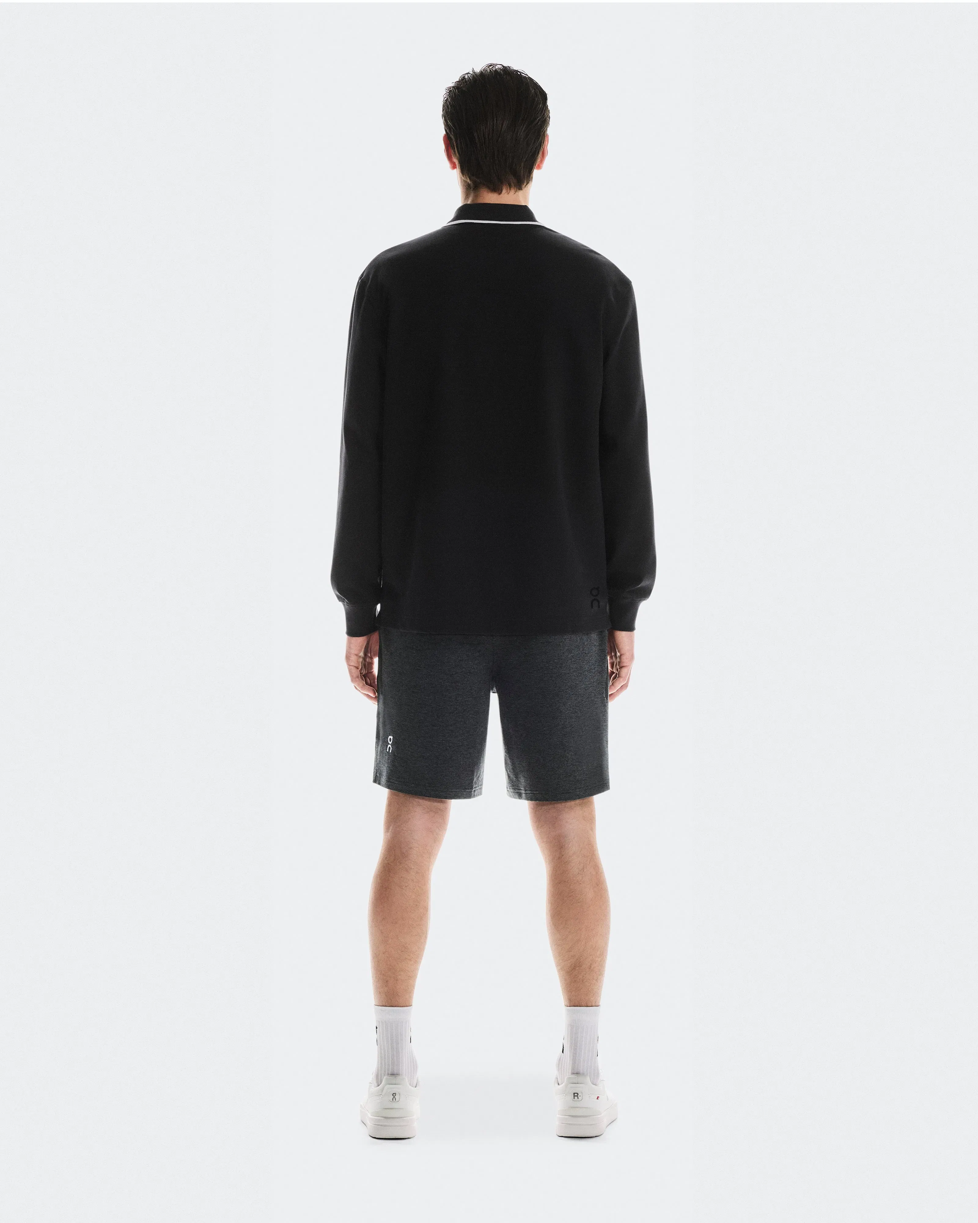 On Courtside Long-T Polo Black