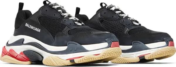 Balenciaga Triple S Sneaker Black Red