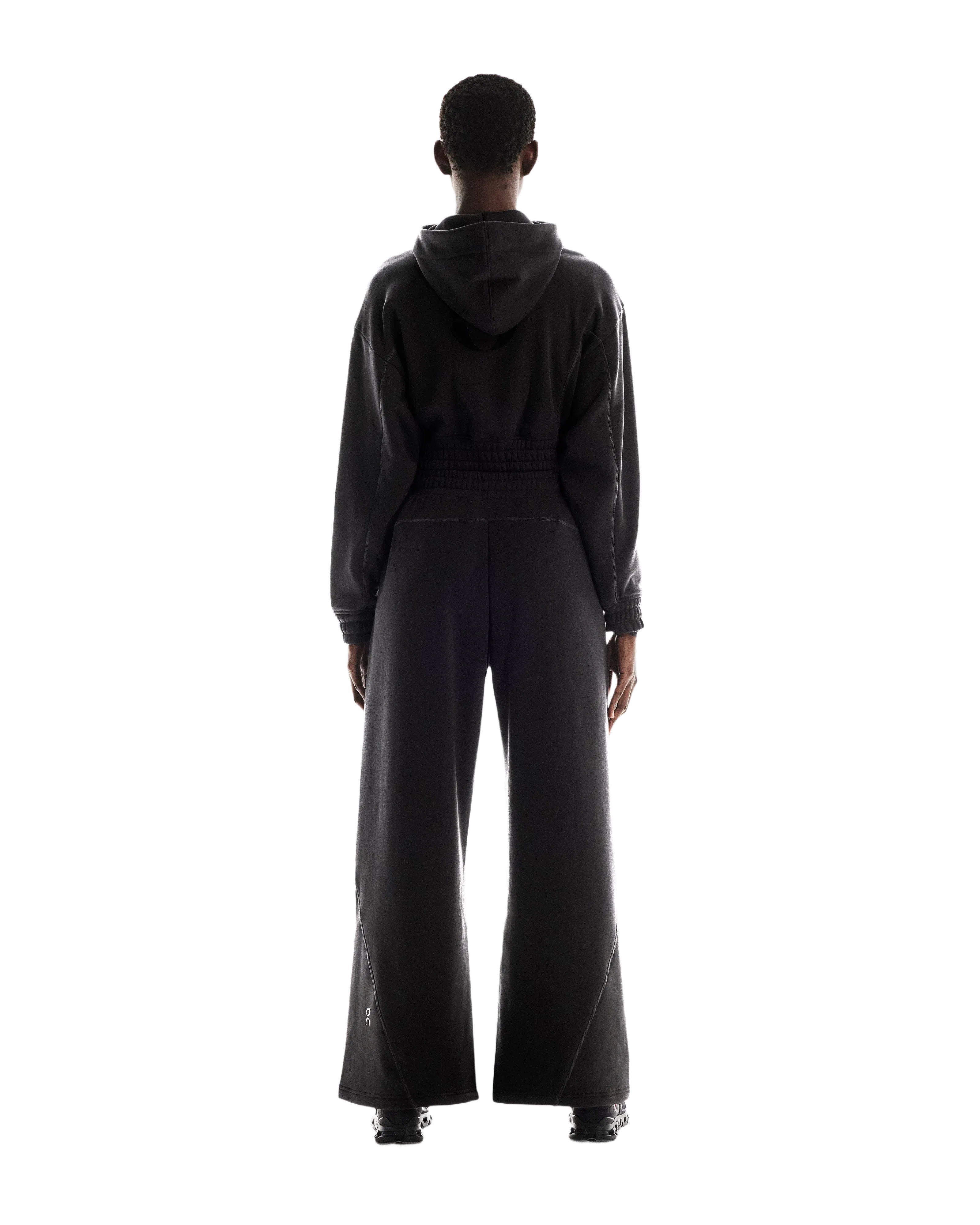 On Club Cropped Hoodie Fka Black