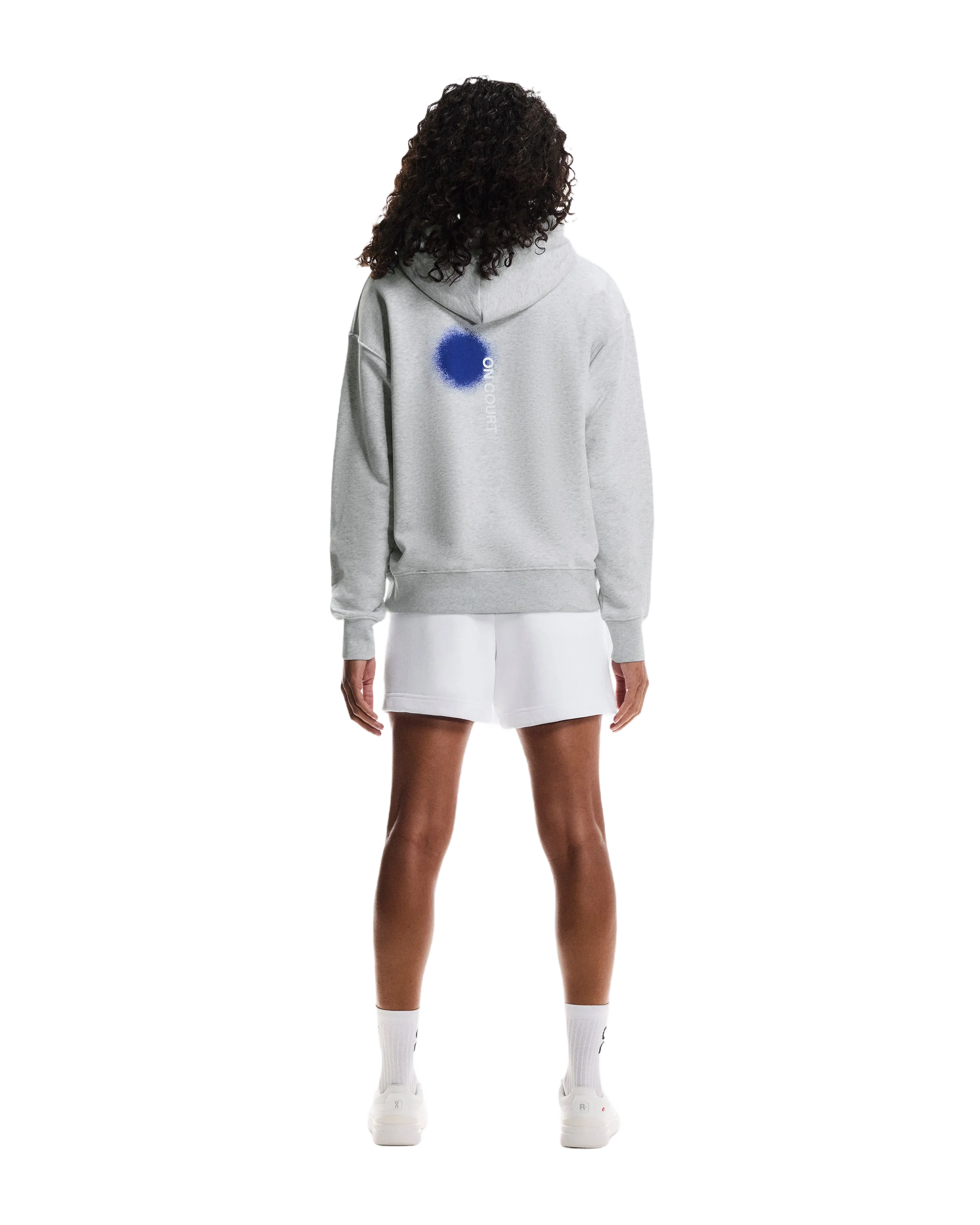 On Club Hoodie Smash Grey Heather