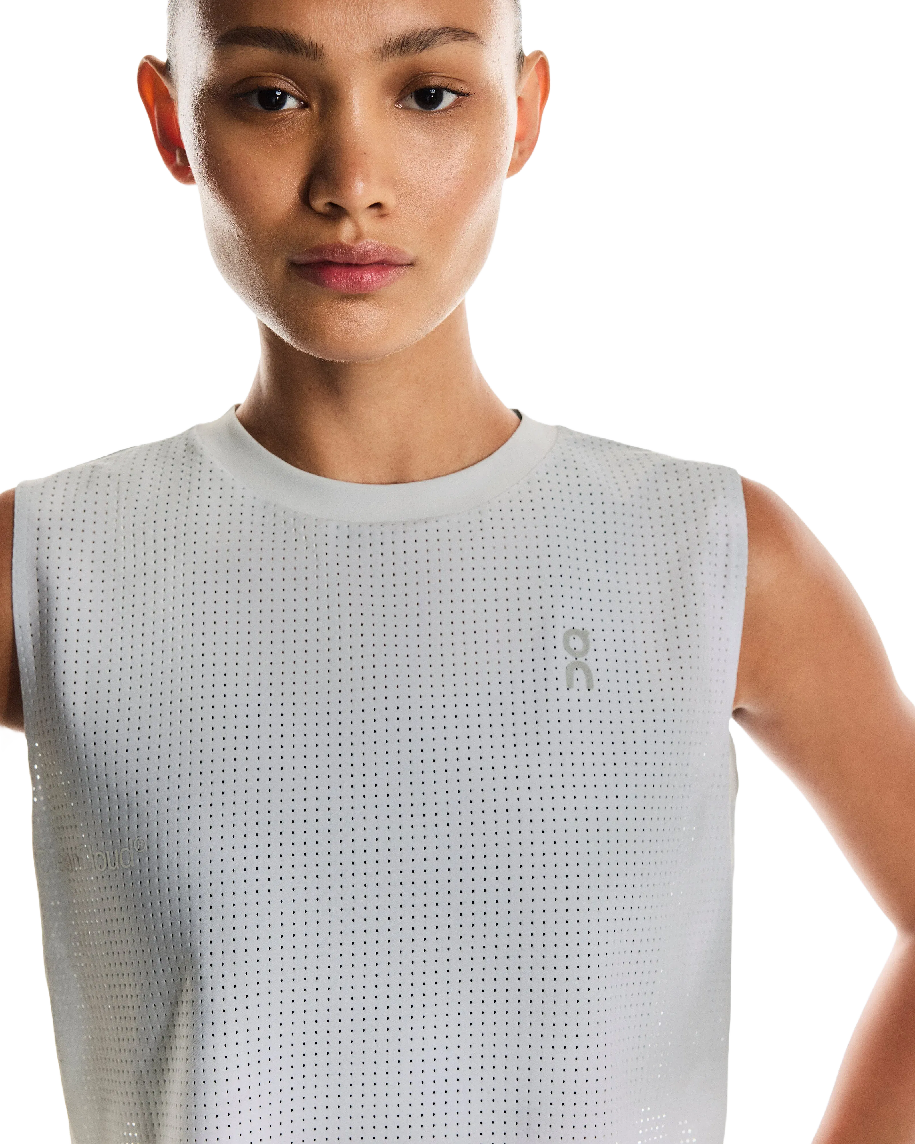 On Pace Tank Glacier White (Women'S) (Women's)