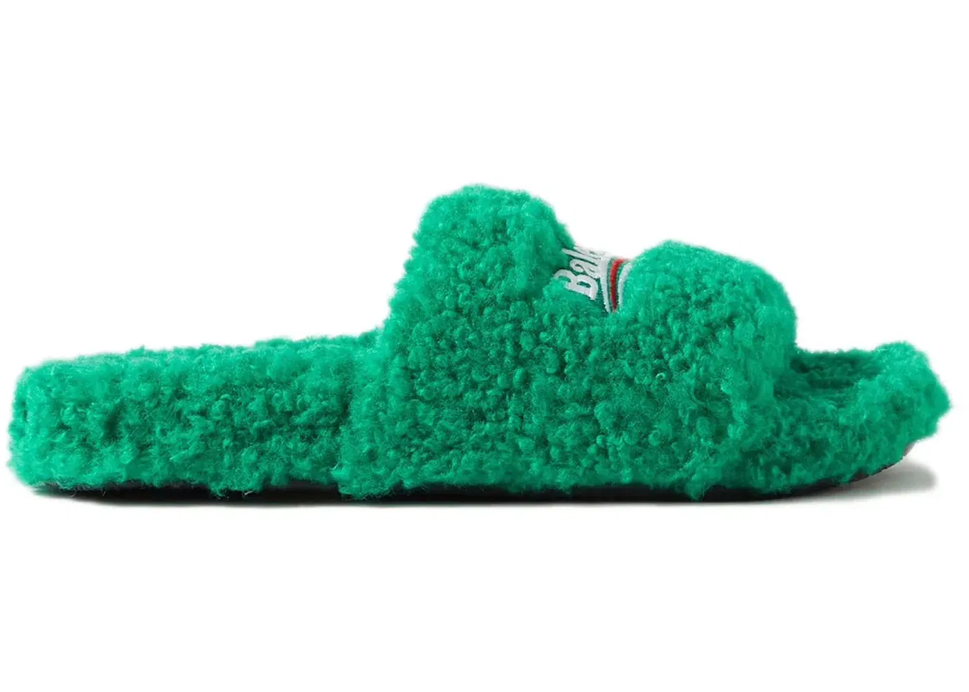 Balenciaga Wmns Furry Slides 'Green'