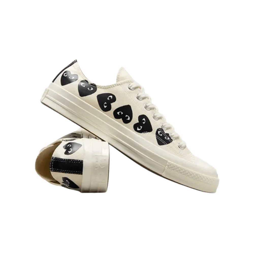 Converse x PLAY Comme des Garçons Chuck 70 Multi Heart Beige