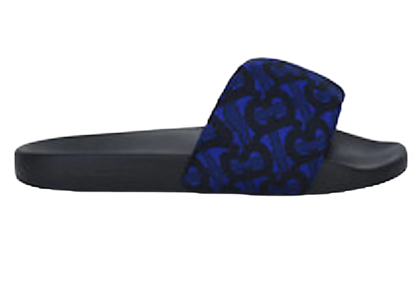Burberry Furley Monogram Slides Deep Royal Blue