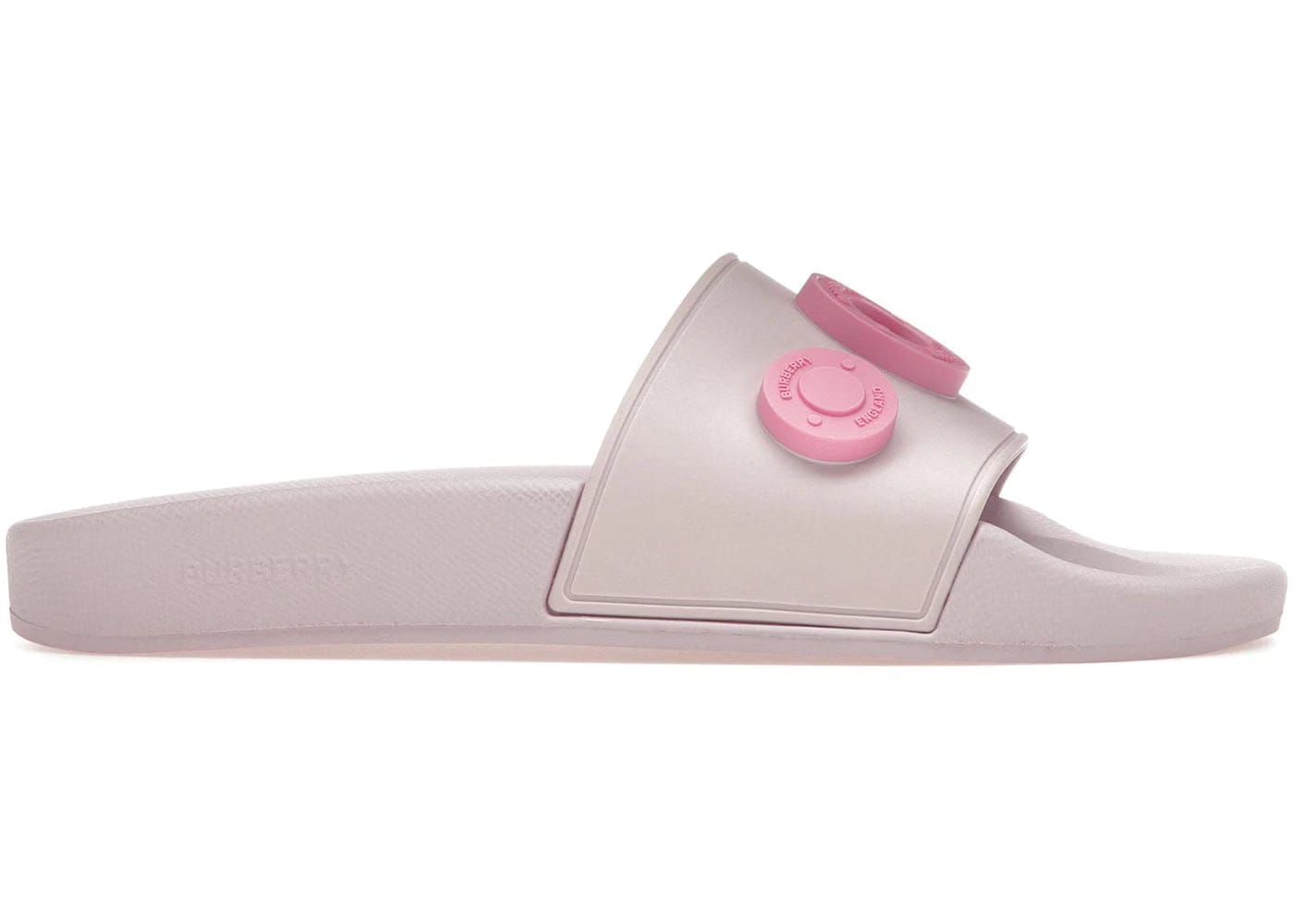 Burberry Logo Graphic Rubber Slide Pale Candy Pink (Women'S)