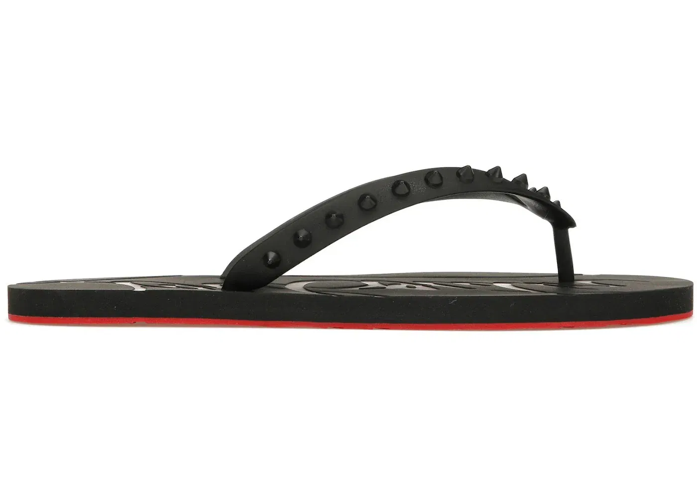 Christian Louboutin Loubi Flip Slide Black