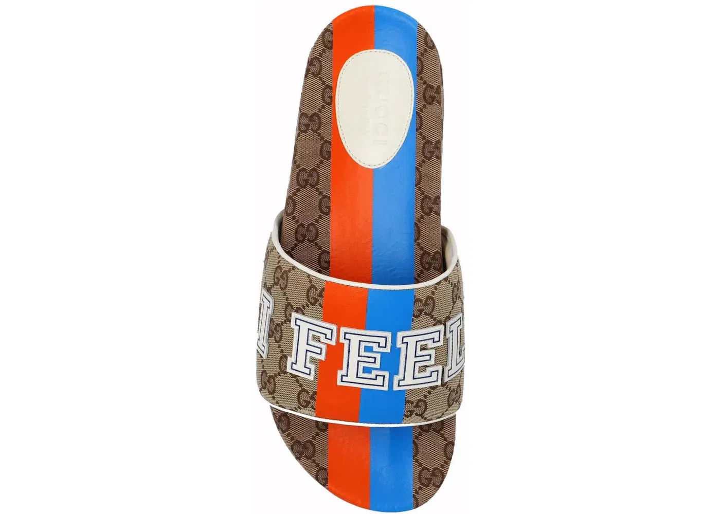Gucci I Feel Gucci Slide Beige Blue Orange