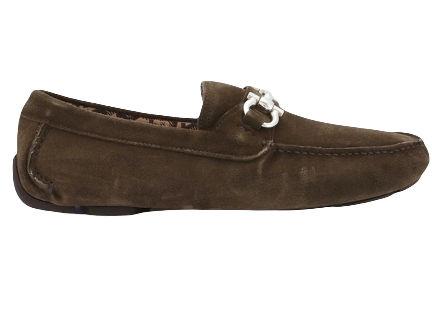 Ferragamo Parigi Eco Driving Loafers Green