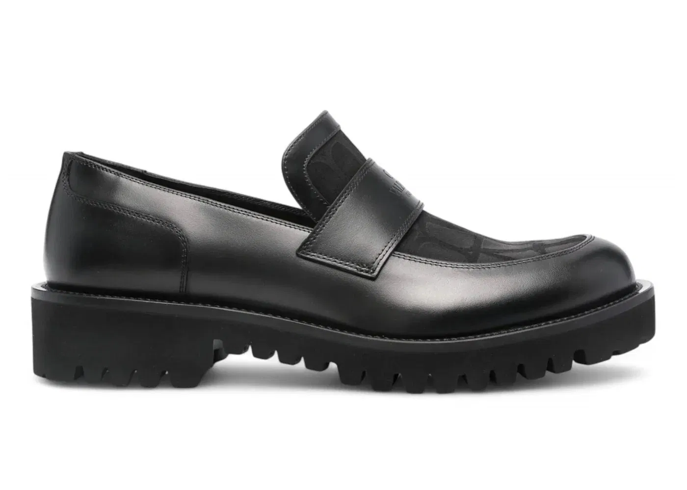 Valentino Toile Iconographe Loafers Black