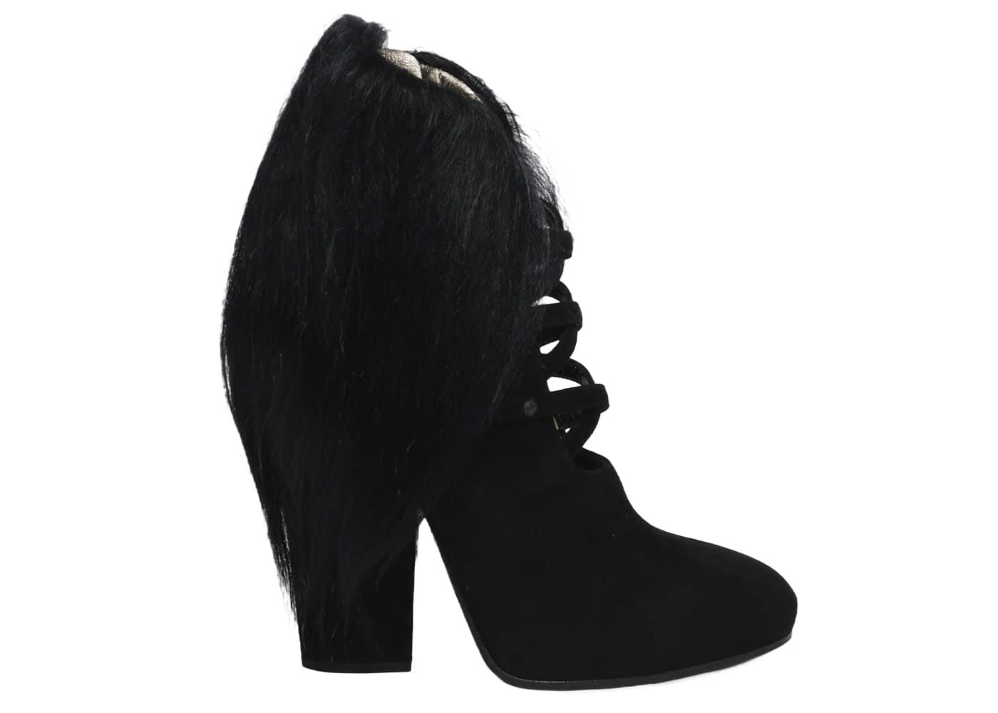 Bottega Veneta Fur Heels Black (Women'S)