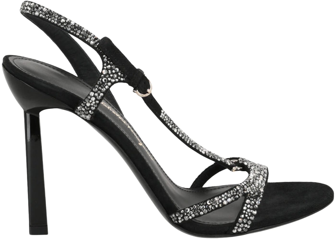 Ferragamo Jole X5 Crystal Embellished Heels Black (Women'S)