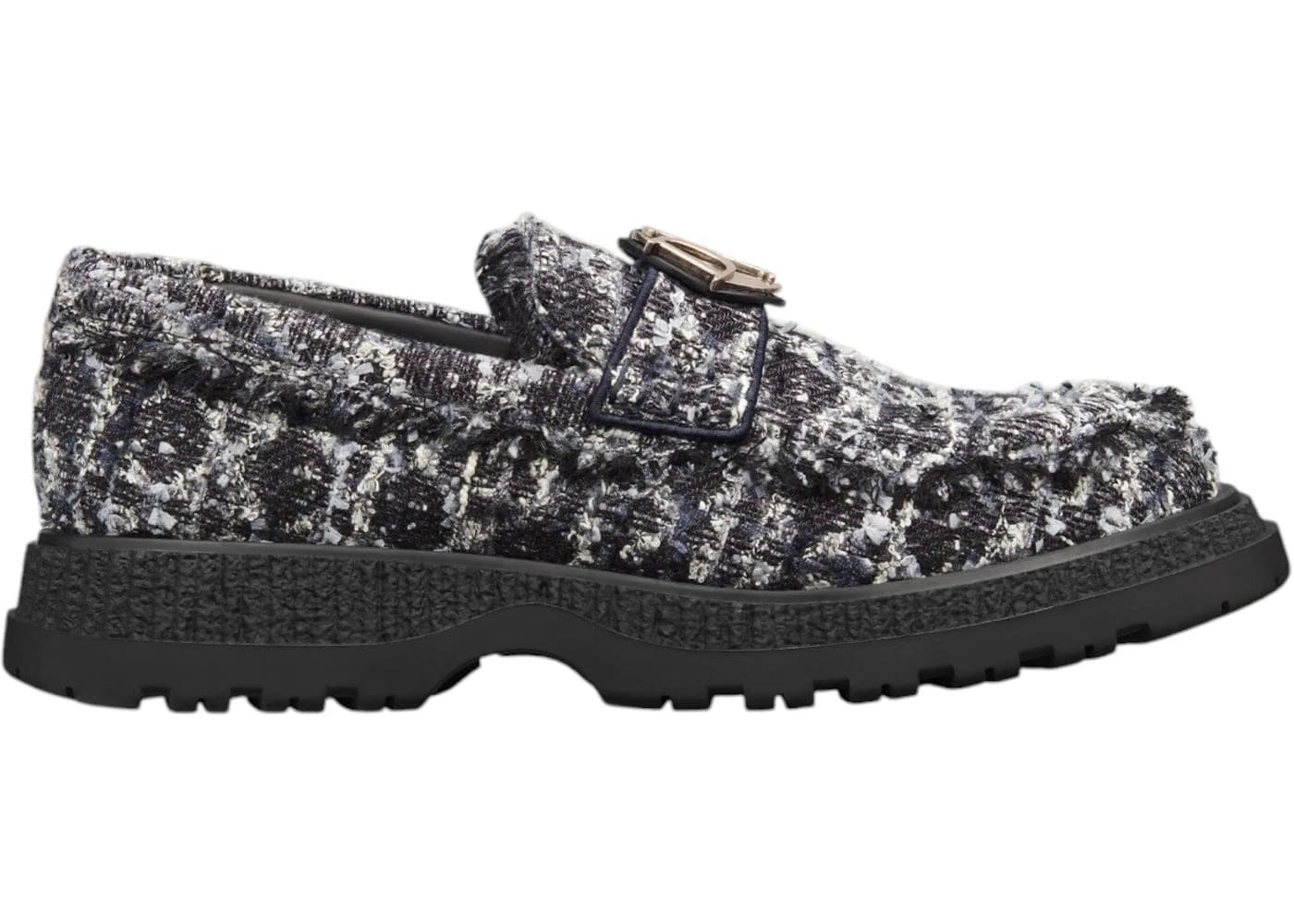 Dior Buffalo Loafer Fabric Blue Navy