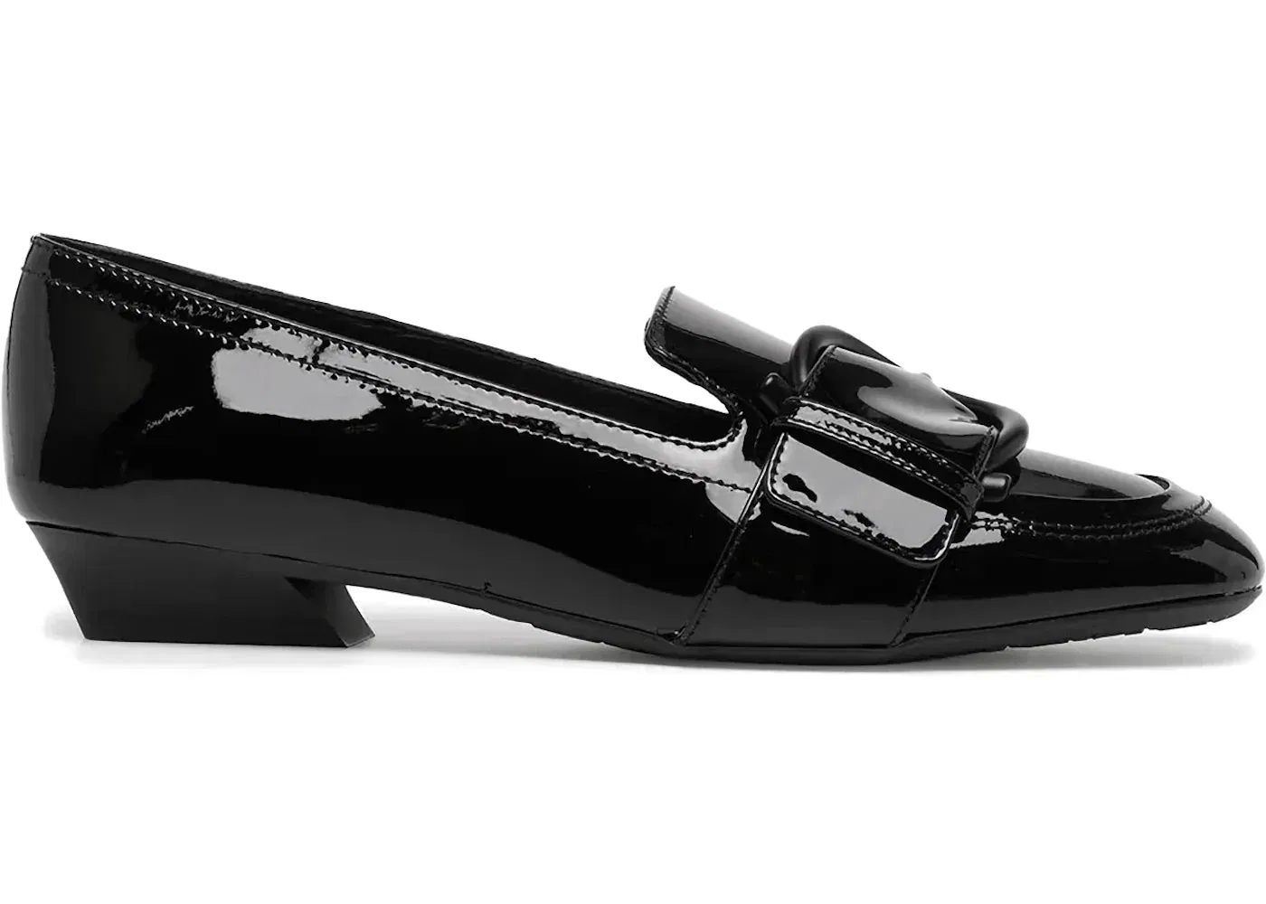 Ferragamo Buckle-Detail Leather Loafers Black (Women'S)