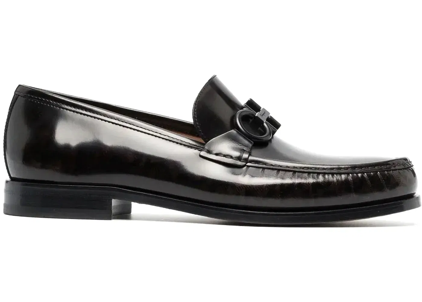Ferragamo Gancini Horsebit Loafers Brown