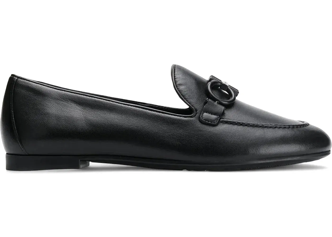 Ferragamo Loafers With Buckle Detail Black (Women'S)