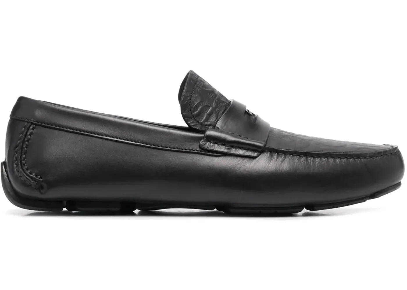 Ferragamo Newton Driving Loafers Black