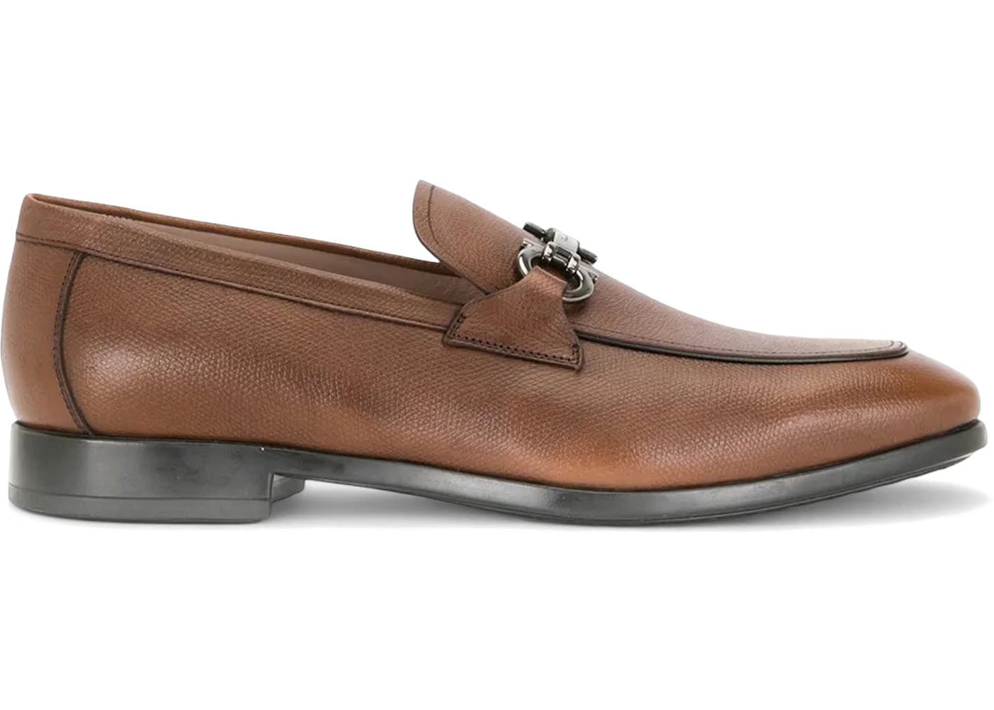 Ferragamo Ree Gancini Loafers Brown
