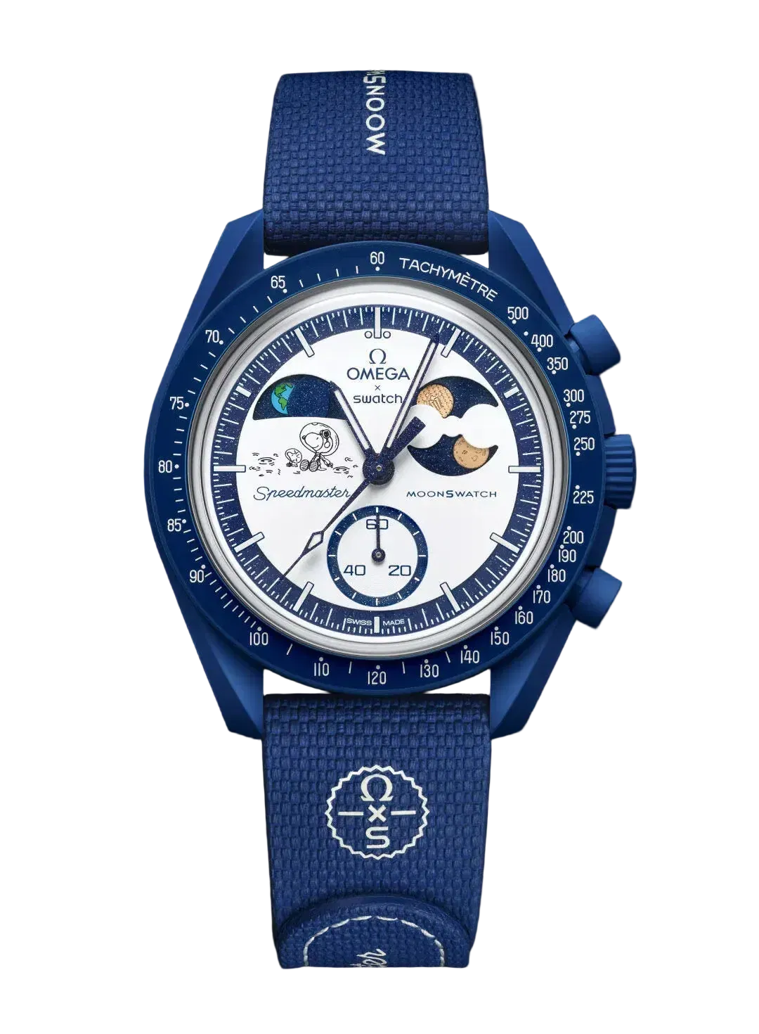 Swatch X Omega Bioceramic Moonswatch Mission To Earthphase - Moonshine Snoopy Gold Popcorn