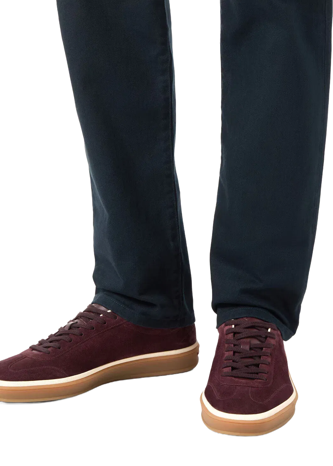 LoroPiana Tennis Walk Sneaker Very Dark Maroon