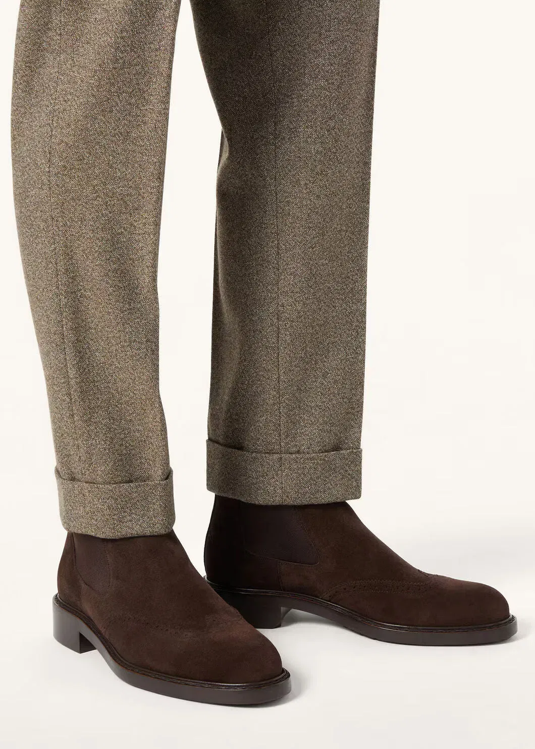 LoroPiana Oliver Walk Chelsea Boot Chocolate