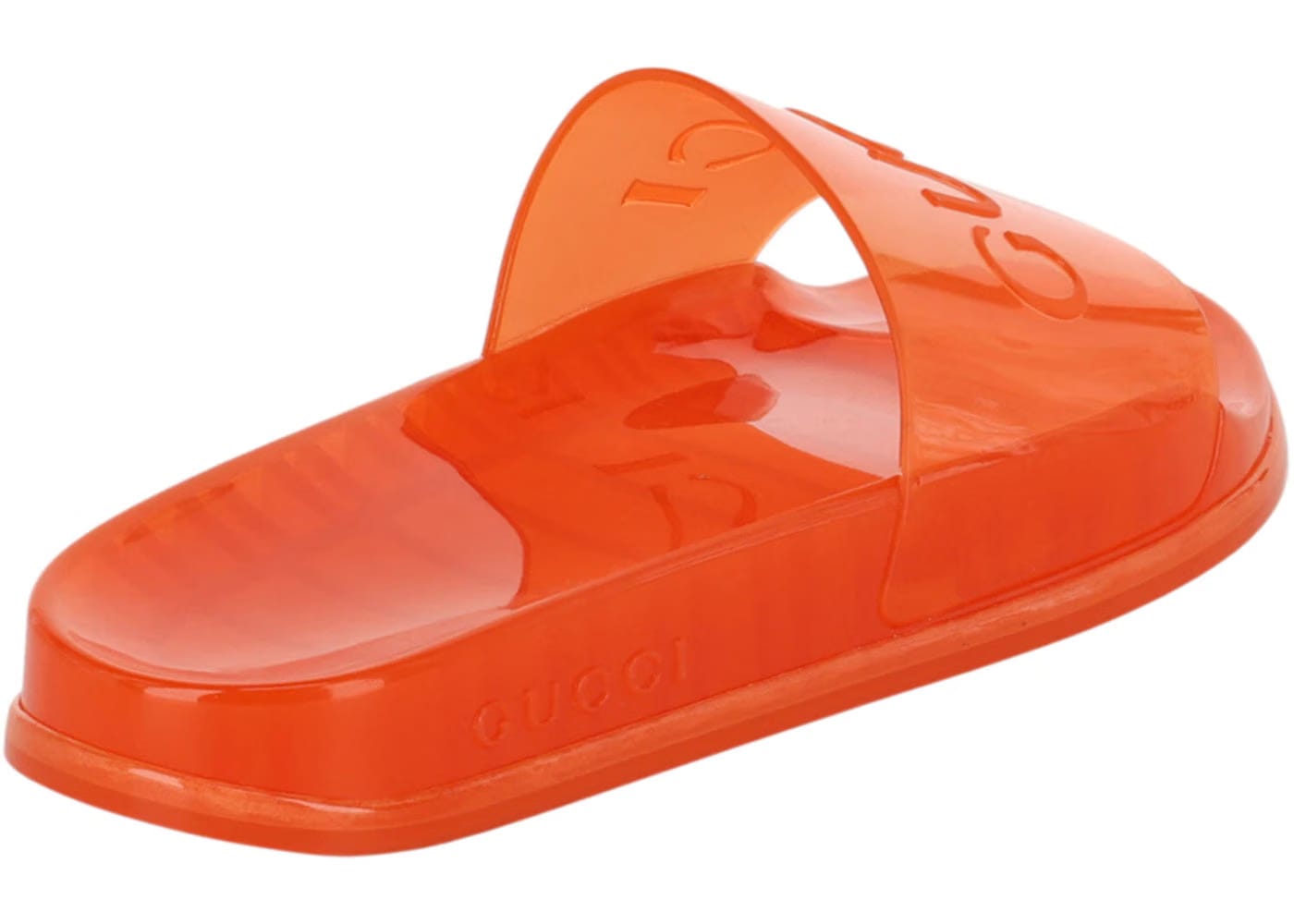 Gucci Slide Sandal Transparent Orange