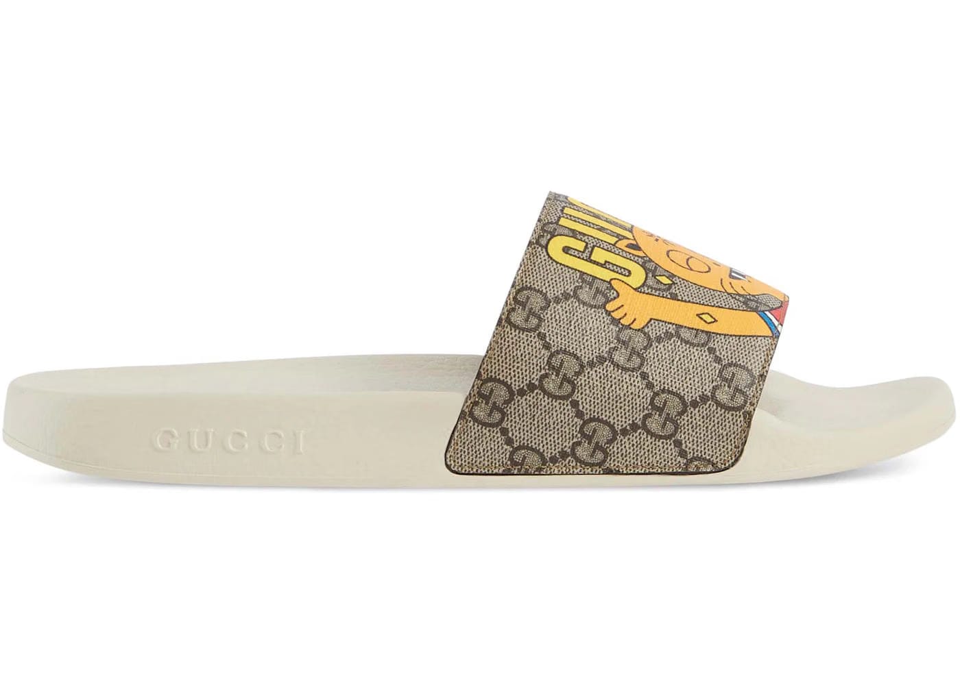 Gucci x Pablo Delcielo Cat Gg Supreme Slide Beige