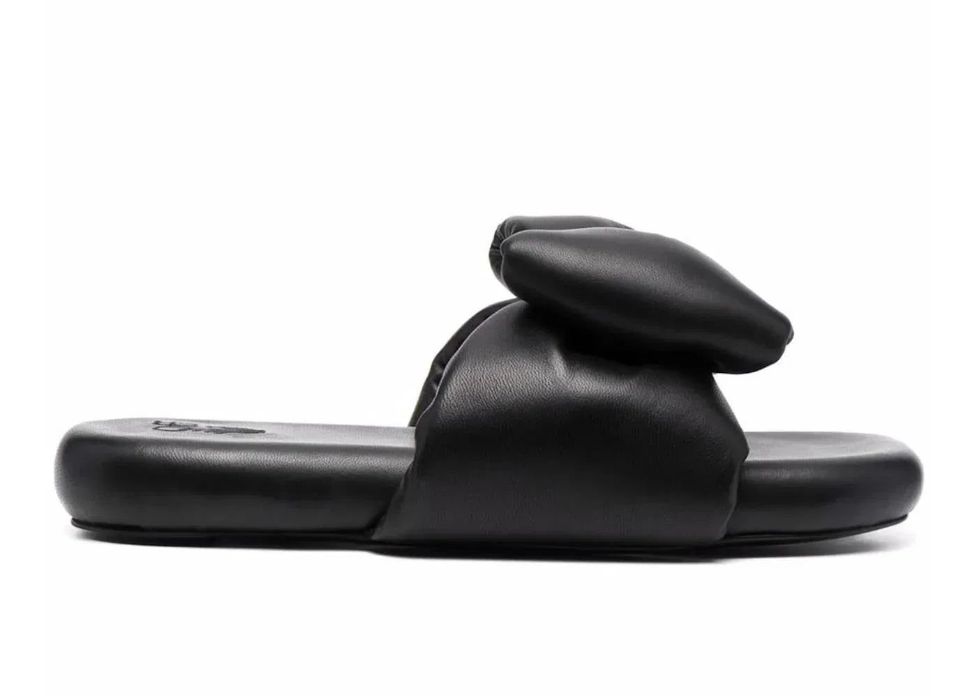 Off-White Extra Padded Bow Slide Black Black Womens