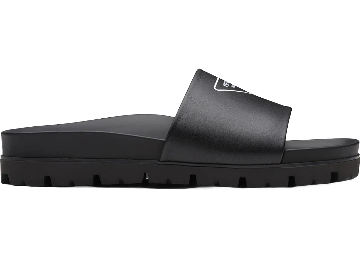 Prada Leather Sandal Black