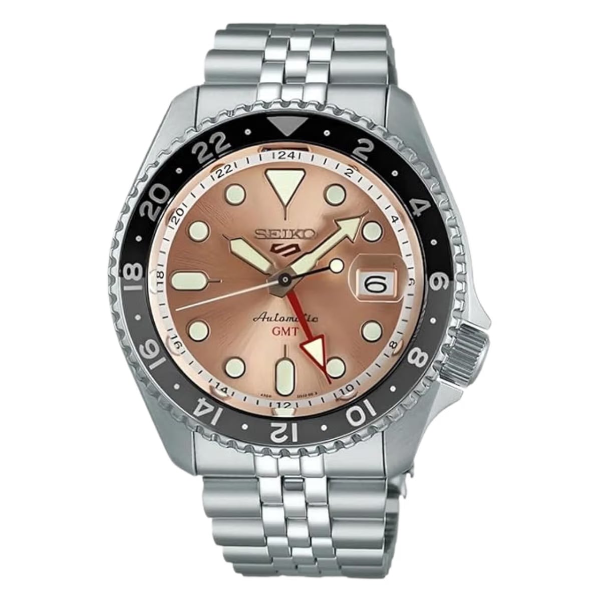 Seiko GMT SSK043K1 Salmon Dial Asia Limited Edition Automatic Watch for Men