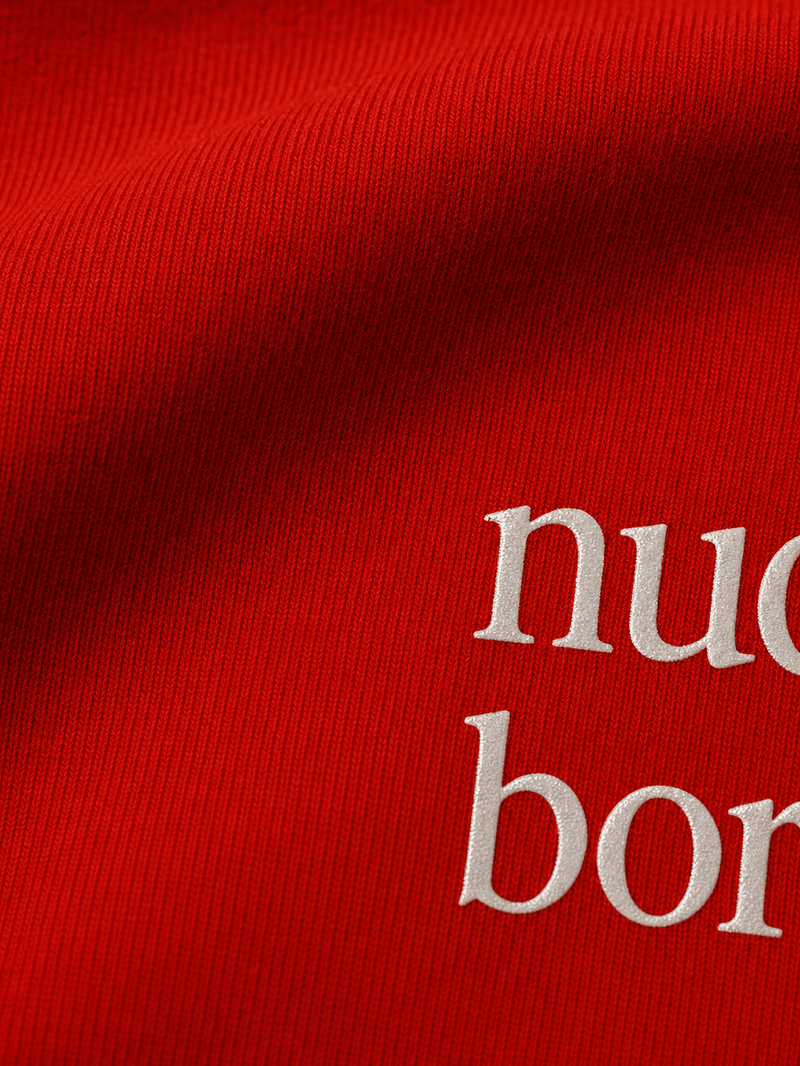 Myugen Born to Be Paid Oversized T-Shirt Red