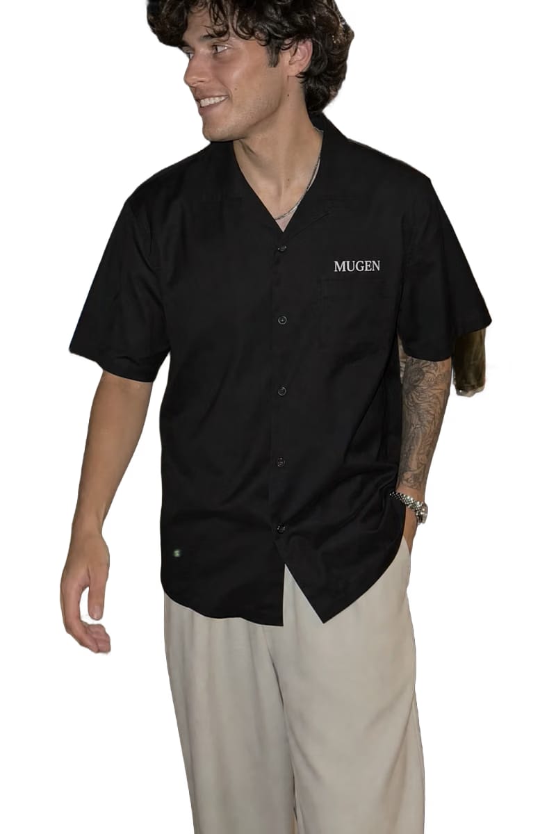 Myugen God's Creation Bowling Shirt Black