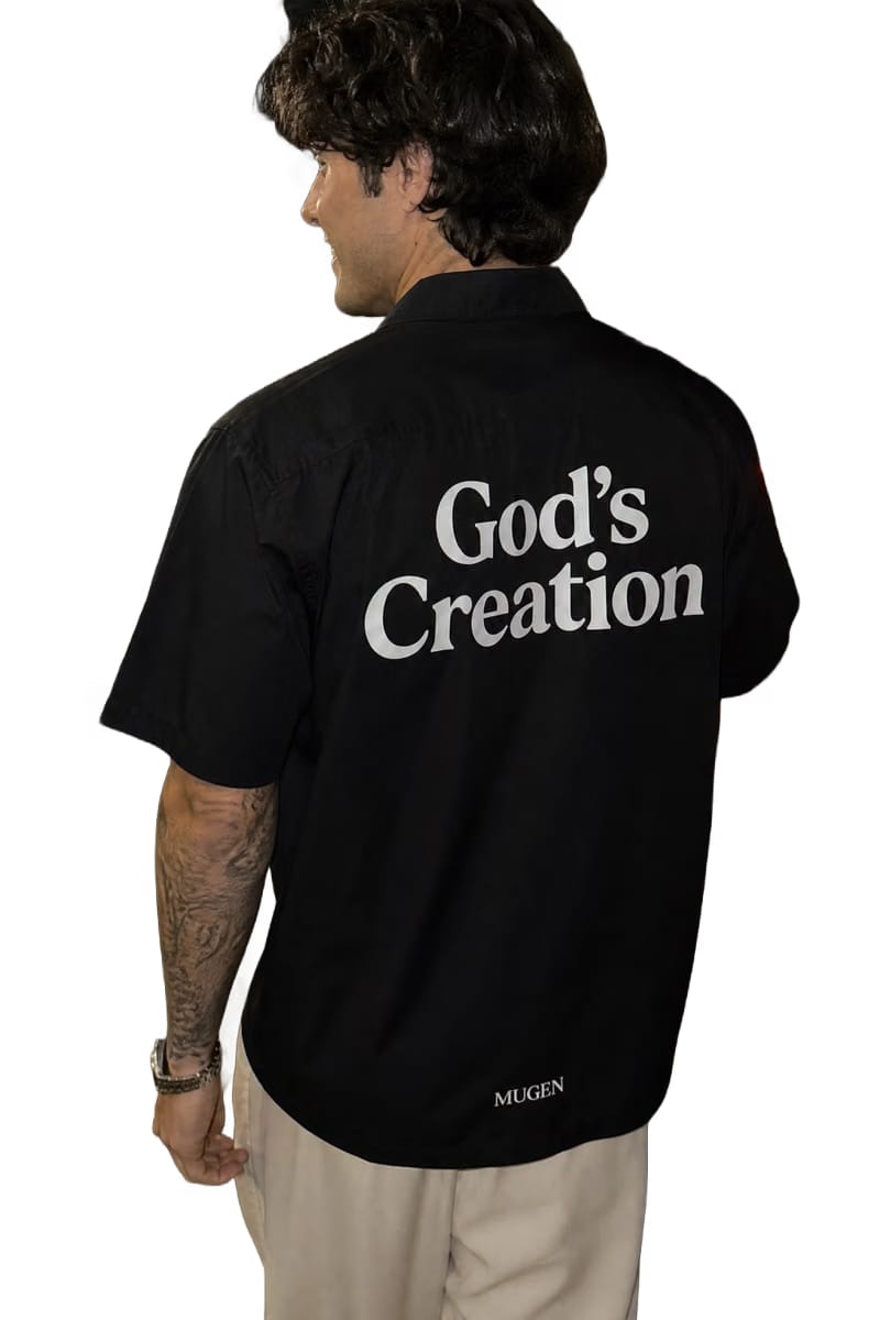 Myugen God's Creation Bowling Shirt Black