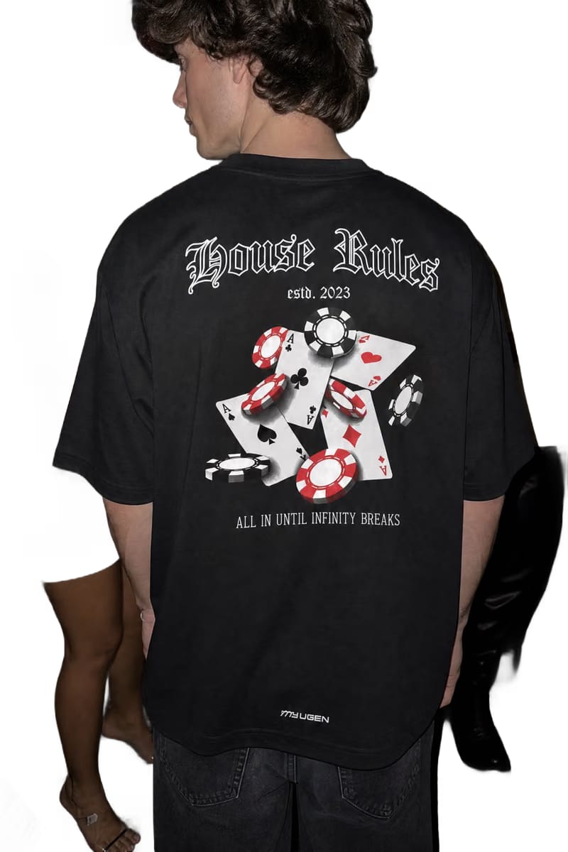 Myugen House Rules Oversized T-Shirt Black