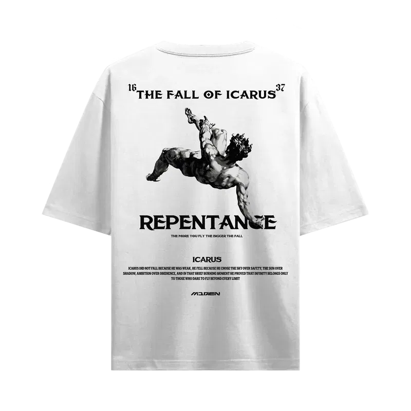 Myugen Icarus Ascension Oversized T-Shirt White