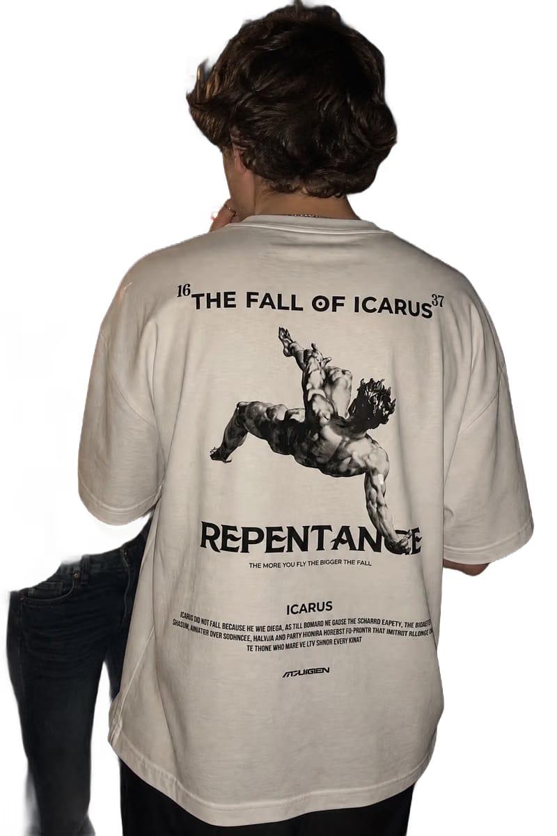 Myugen Icarus Ascension Oversized T-Shirt White