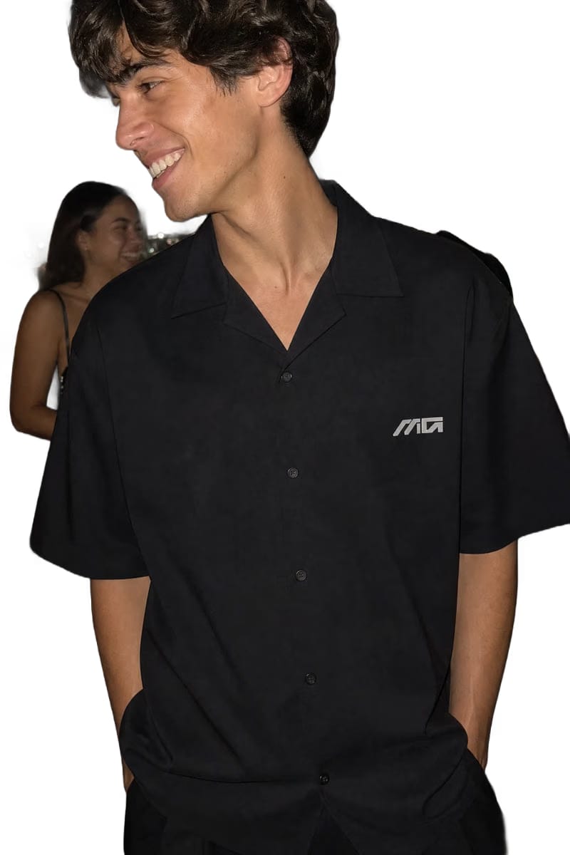 Myugen Phantom Sigil Bowling Shirt Black