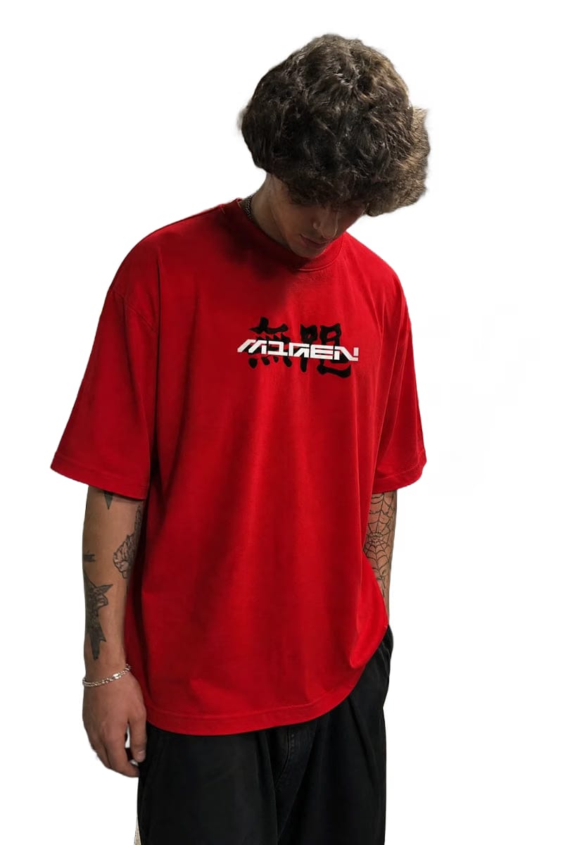 Myugen Reborn From Ruin Oversized T-Shirt Red