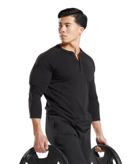 Gymshark Legacy Henley Black