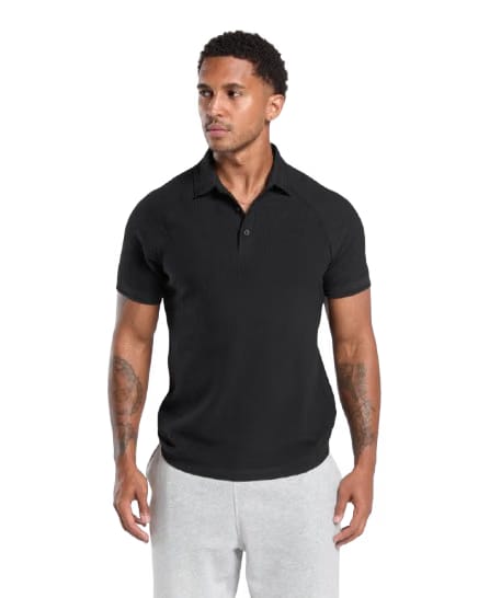 Gymshark Seamless Polo Shirt Black