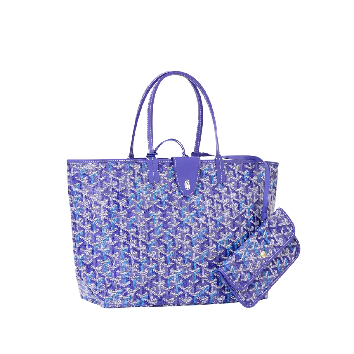 Goyard Saint Louis Pm Bag Multicoloured Multicoloured Blueberry Purple